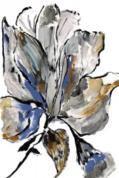Painterly Blue Flower