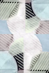 Pastel Striped Circles