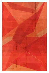 Red Geometric Layers
