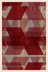 Red Geometric Layers