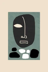 Serene Abstract Face
