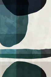 Serene Blue Shapes