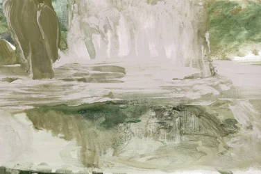 Soft Green Cascade