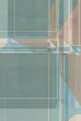 Subtle Teal Geometry