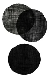Textured Black Circles