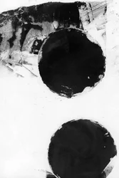Textured Black Circles