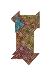 Textured Geometric Puzzle