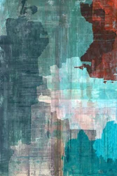 Textured Teal Cityscape