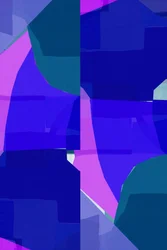 Vibrant Abstract Blue Shapes
