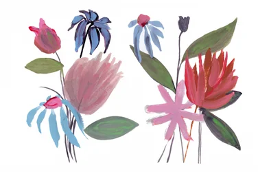 Vibrant Abstract Flowers