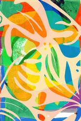 Vibrant Abstract Leaves
