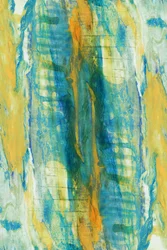 Vibrant Blue Gold Abstract