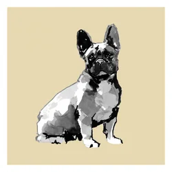 Watercolor French Bulldog