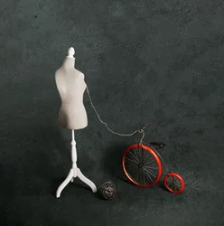 Mannequin Red Bicycle