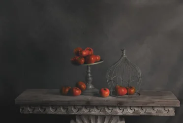 Still Life with Red Apples