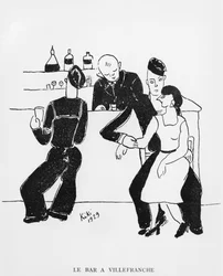 Bar at Villefranche, Illustration from 
