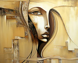 Abstract Female Face