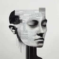 Minimalist Man Face