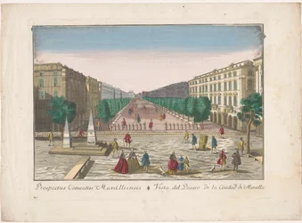 View of a Promenade in Marseille