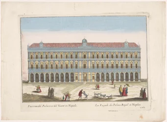 View of the Royal Palace in Naples