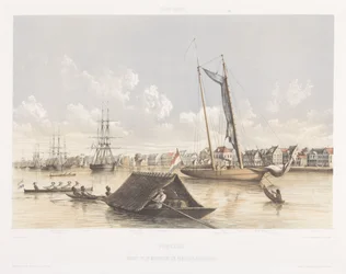 View of the Waterfront and Roadstead of Paramaribo (series title: Views from the Dutch West Indies)