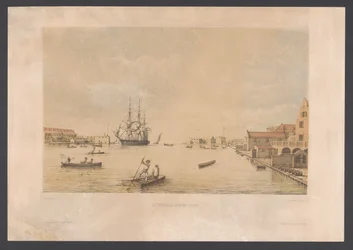 Willemstad (The entrance of the harbor of Curaçao) (West Indies series)