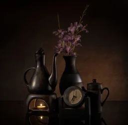 Elegant Candlelight Still Life