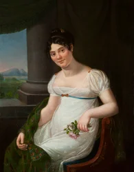 Half length portrait of La Duchesnois