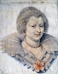 Portrait of Magdeleine de Souvre, Marquise de Sable (1599-1678), daughter of Gilles de Souvres, Marquis de Courtenaux