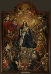 Parish church (Sint-Walburgakerk). Painting. Nicolas De Liemaeckere.