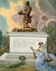 History of France in the Middle Ages: Tomb of the King of France Louis XI called the Prudent at Notre Dame de Clery. Illustration by Jacques Marie Gaston Onfray de Breville dit JOB