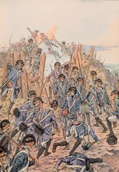 Americans Attack a Redoubt in Yorktown