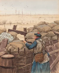 Le Fusilier Marin (Marine Rifle in a Trench During the First World War)