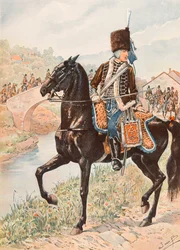 Outfit of the French Troops at All Times: Colonel of the Hussars of Chamborant