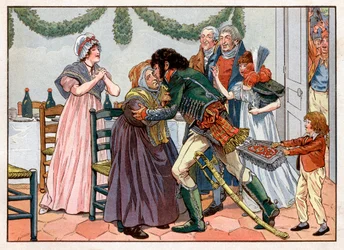 Joachim Murat Kisses His Mother in the Family Inn
