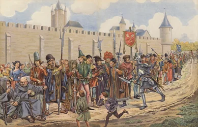 Louis XI Raised an Army from the Citizens of Paris