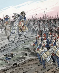 Napoleon Bonaparte during the Battle of Marengo (1800)