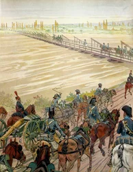 Napoleon I Bonaparte and his army passed the Rhine on 1 October 1805