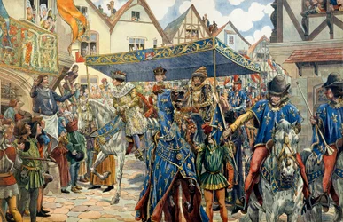 Triumphal Entry of Louis XI of France, Known as the Prudent, in Paris on August 30