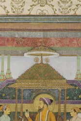 Detail from The Emperor Shah Jahan on the Peacock Throne, 1640