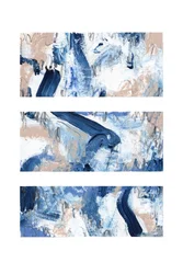 Modern Blue Brushstrokes