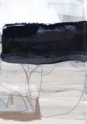 Quiet Abstract Black Block